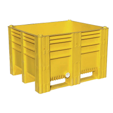 1200 x 1000 x 755 robuster, stapelbarer Großbehälter aus massivem Kunststoff