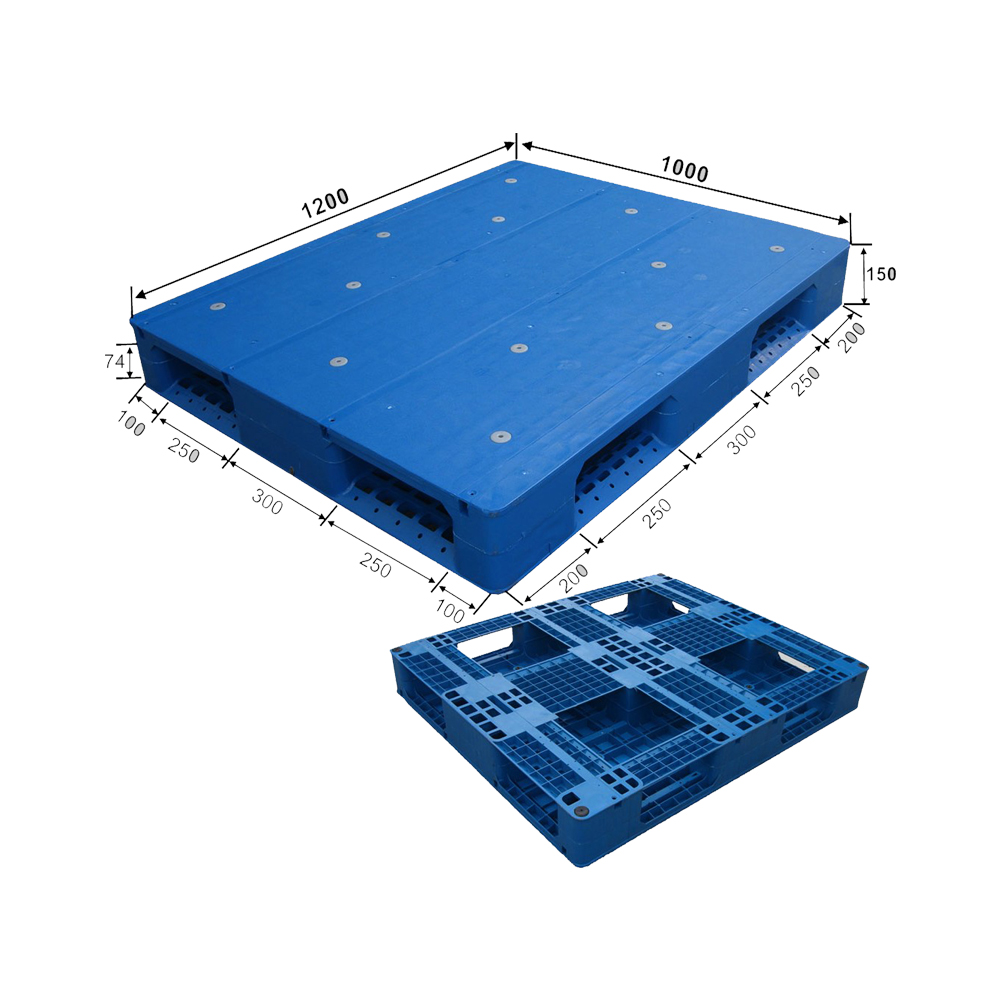 Stapelbare Kunststoffpaletten für industrielle Gabelstapler mit ISO