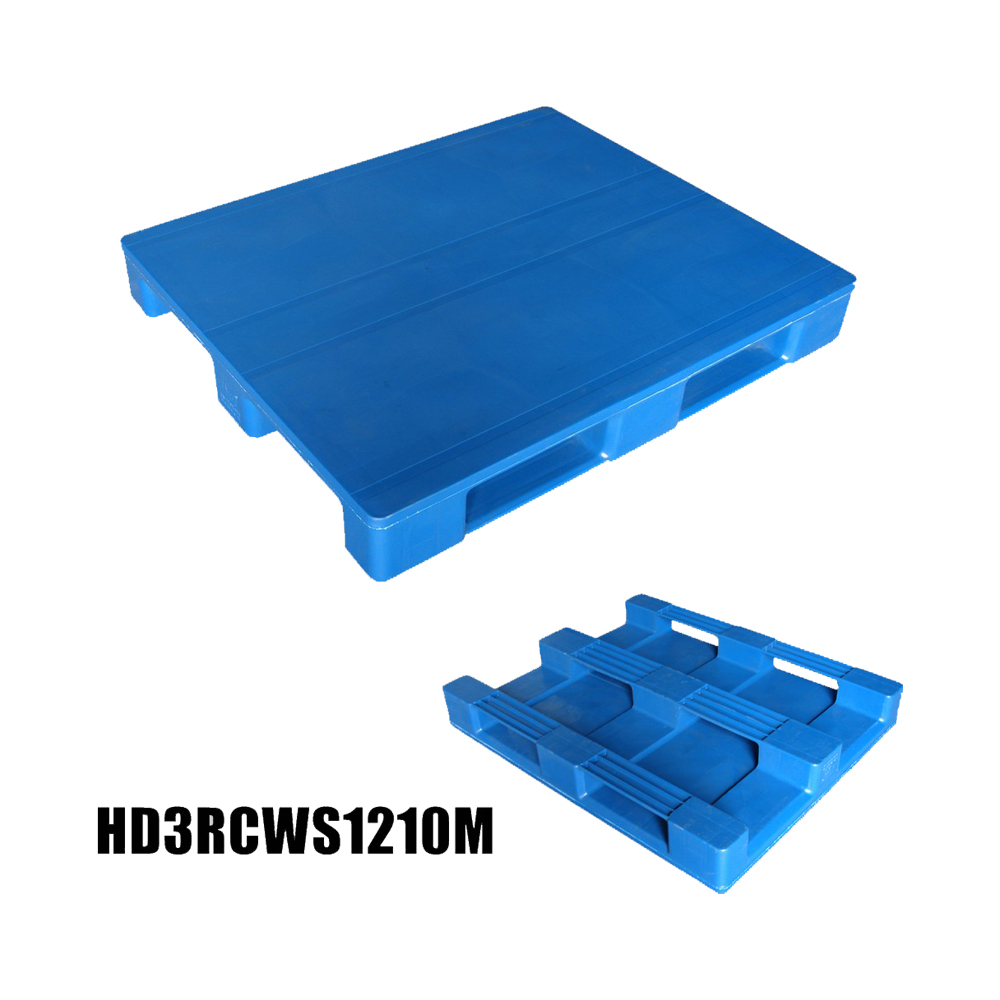 1200*1000 Kunststoffpalette mit drei Läufern für die Spritzgussindustrie
