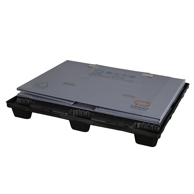 Großer, zusammenklappbarer Plastikhüllen-Packbehälter mit Deckel