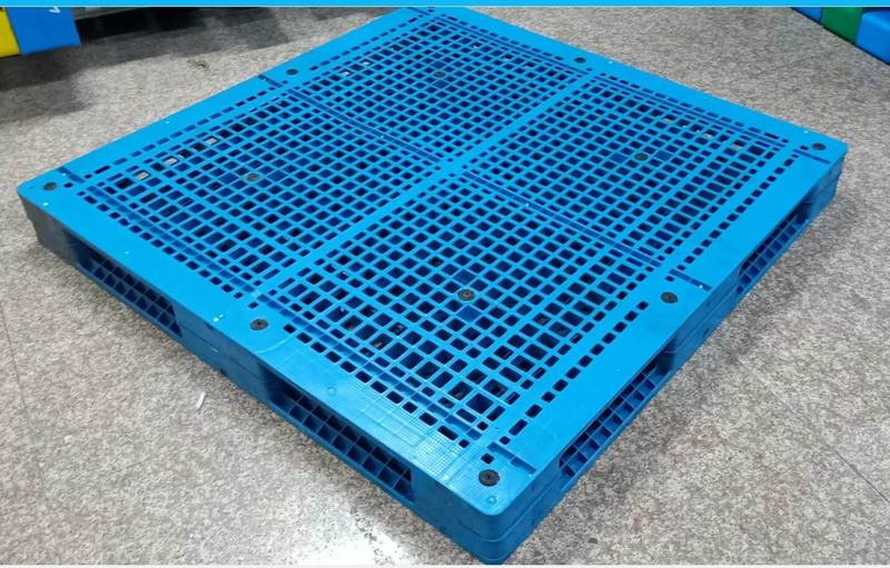 Quadratische doppelseitige Lager-Kunststoffpaletten aus Polyethylengeflecht