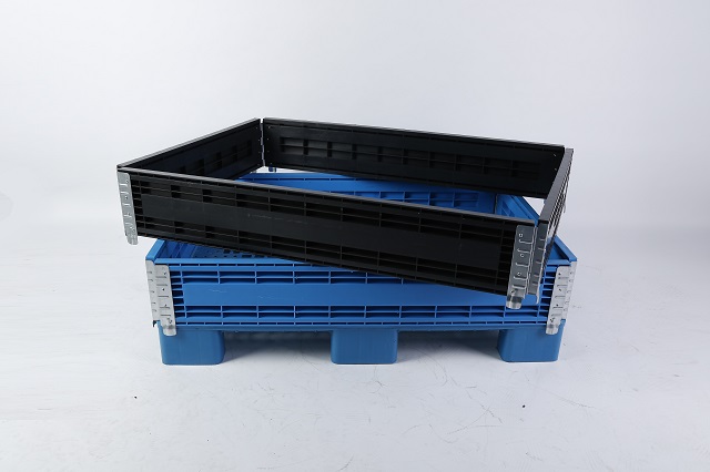 Starrer, stapelbarer, zusammenklappbarer Kunststoff-Palettenrahmen-Packbehälter