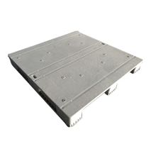 1200 x 1200 graue, regalfähige RFID-Kunststoffpaletten mit fester Oberseite