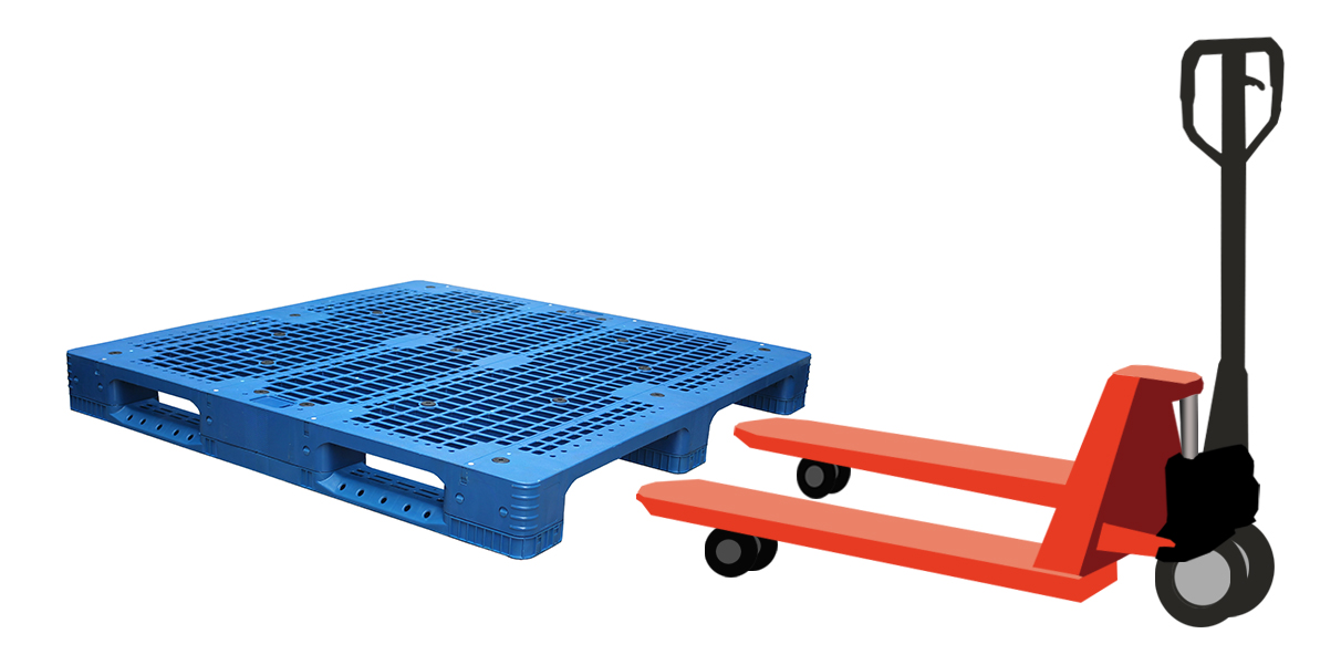 Wiederverwendbare RFID-industrielle, schachtelbare Transportpaletten aus Polypropylen-Kunststoff