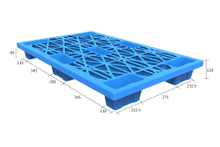 Wirtschaftliche, leichte, schachtelbare Kunststoff-Bodenpaletten mit niedrigem Profil