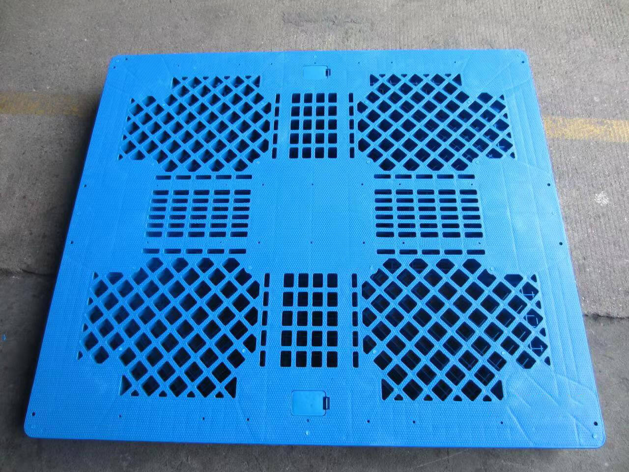 Große, quadratische, robuste, umkehrbare Industrie-Kunststoffpalette