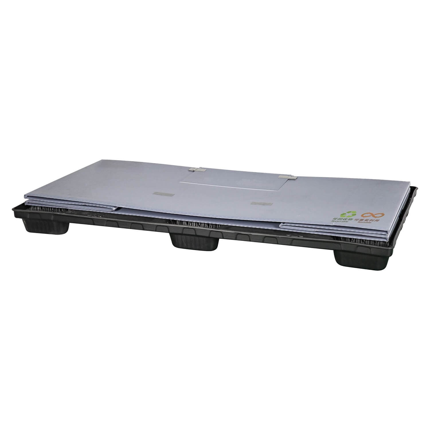 Zusammenklappbarer Palettenverpackungsbehälter aus Kunststoff für die Verpackung von Autoteilen