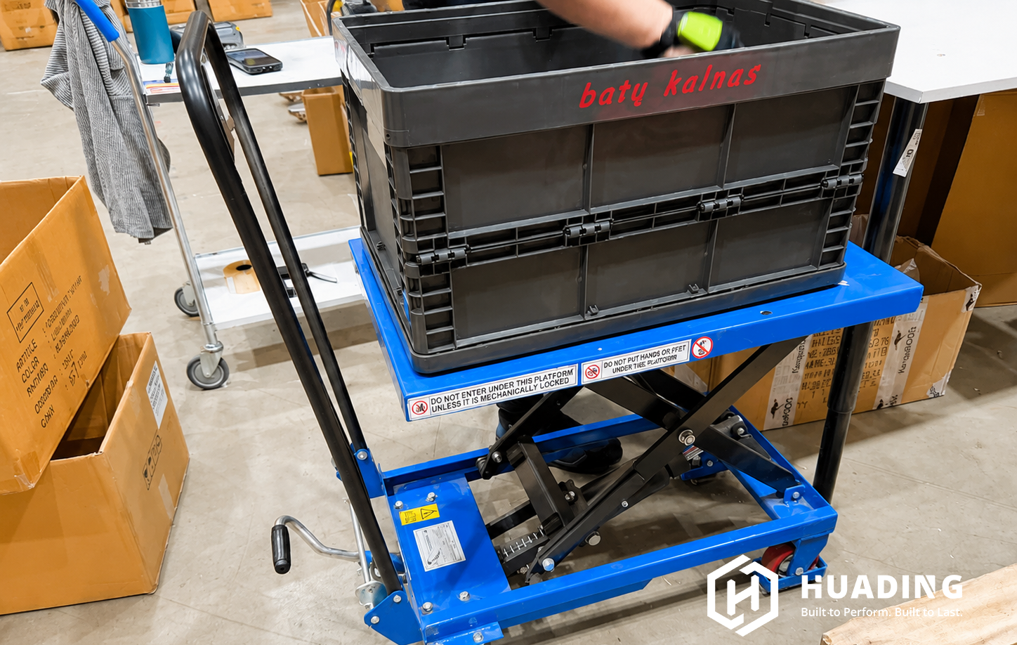 HUADING-Standard 600x400 mm faltbarer Kunststoffbeh&auml;lter f&uuml;r die Schuheinzelhandelslogistik 
