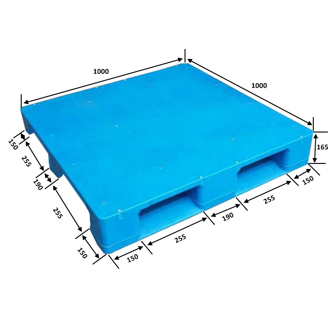 Rackfähige industrielle Kunststoffpalette zur Lagerung