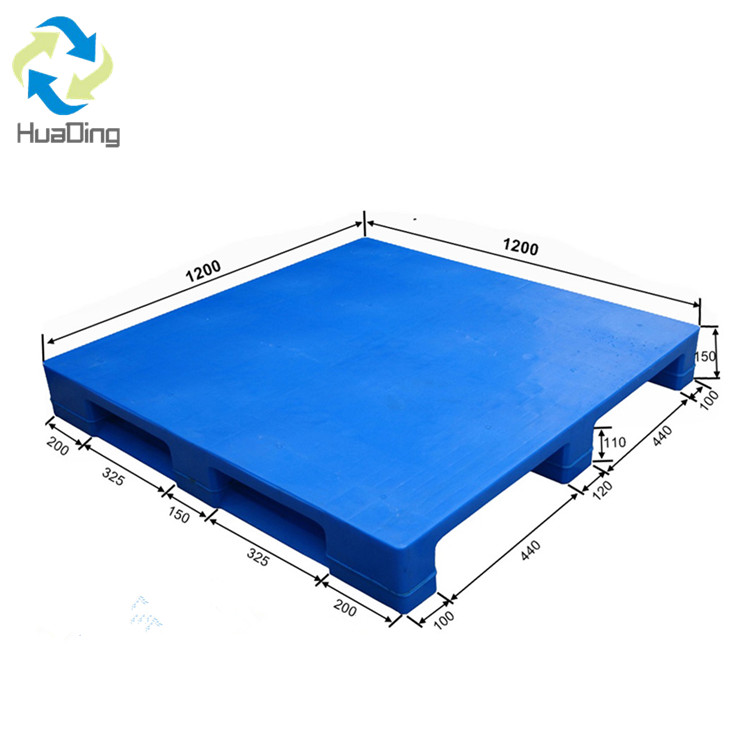 1200*1200 drei Kufen schlie&szlig;en Deck, stapelbare Kunststoffpalette f&uuml;r den Export
