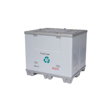 Zusammenklappbare, faltbare Wellpappenbehälter aus Kunststoff