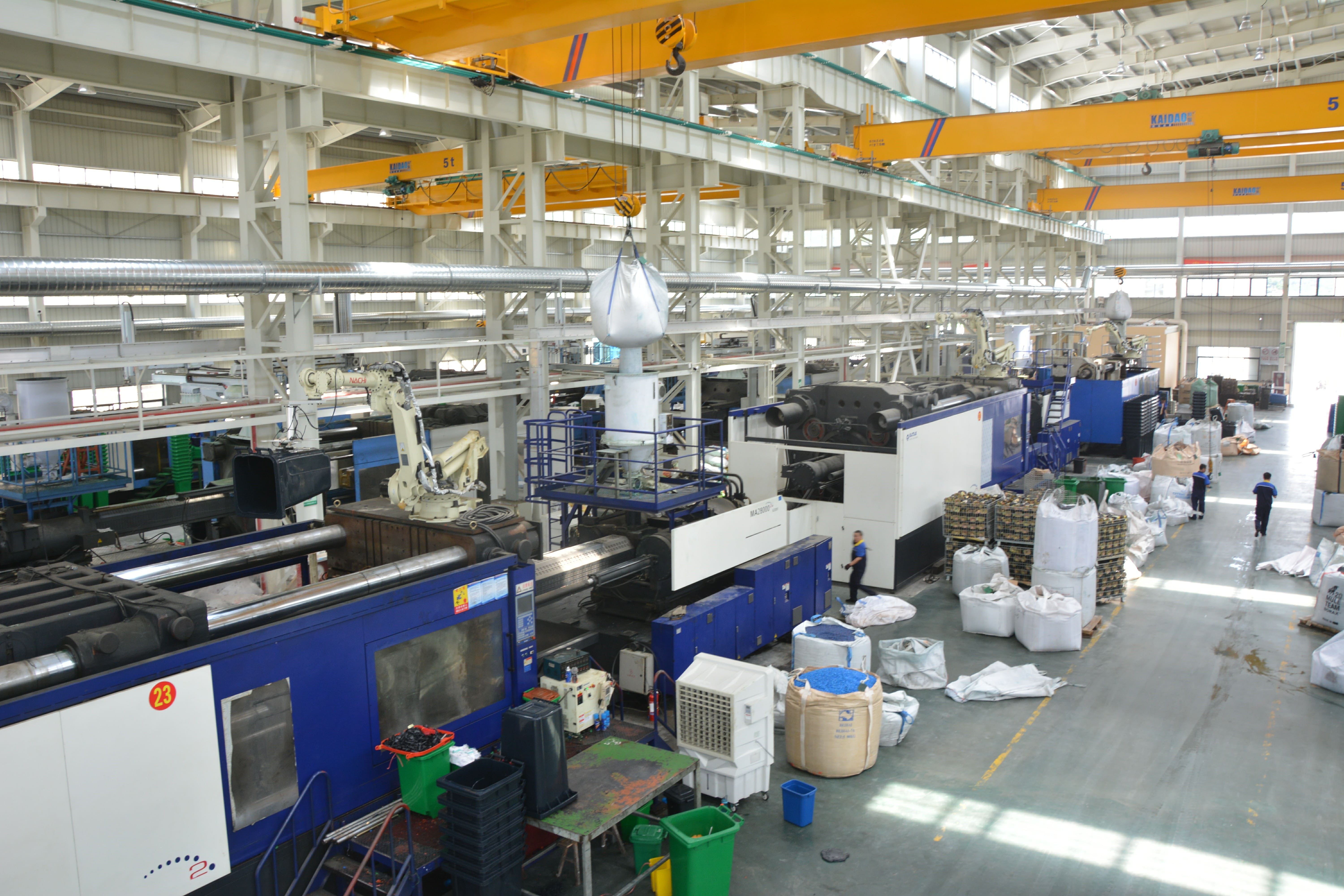 Herstellung von Kunststoffpaletten