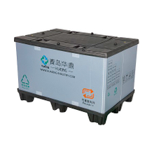 Zusammenklappbare Euro-Kunststoffpalette mit Wabenstruktur