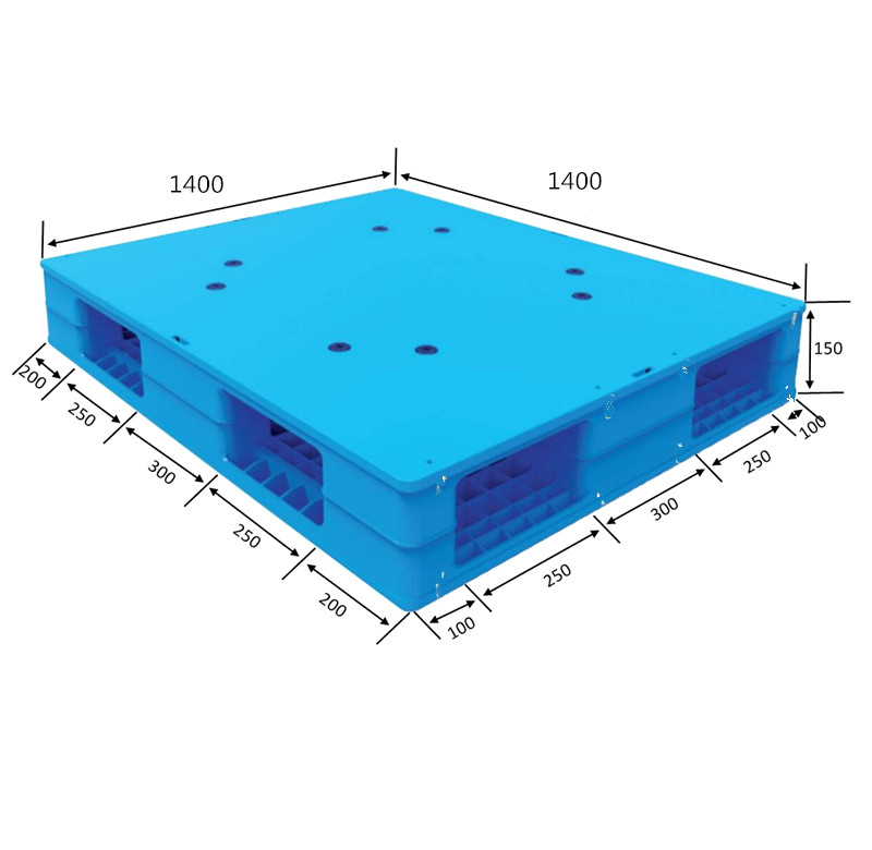 Solide, quadratische, wiederverwendbare Lebensmittelpaletten aus Hygiene-Kunststoff aus PP