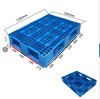 Kundenspezifische blaue recycelbare stapelbare HDPE-Industriepaletten aus Kunststoff