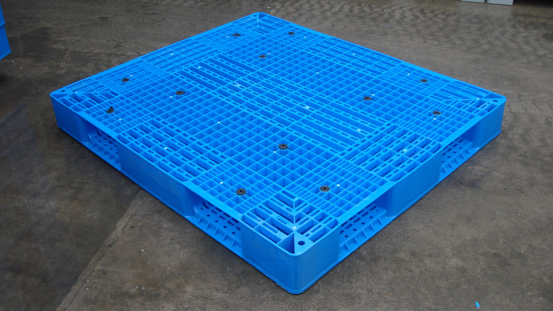 Doppelseitige, stapelbare Hochleistungs-Kunststoffpaletten für Lager