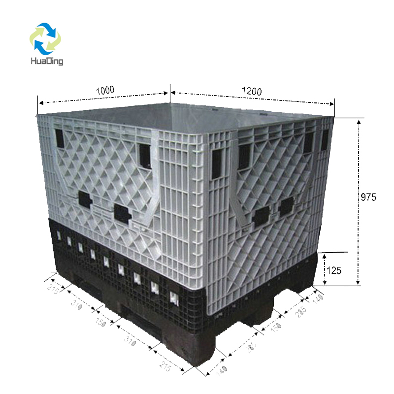Faltbare Behälter aus Kunststoffpaletten für die Verpackung
