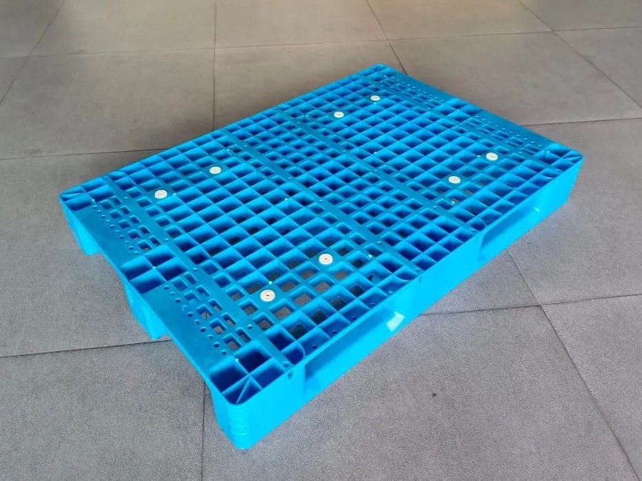 1200 x 800 regalfähige, recycelte HDPE-Spritzguss-Kunststoffpaletten