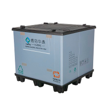 Wiederverwendbarer industrieller faltbarer Kunststoff-Palettenhülsen-Verpackungsbehälter