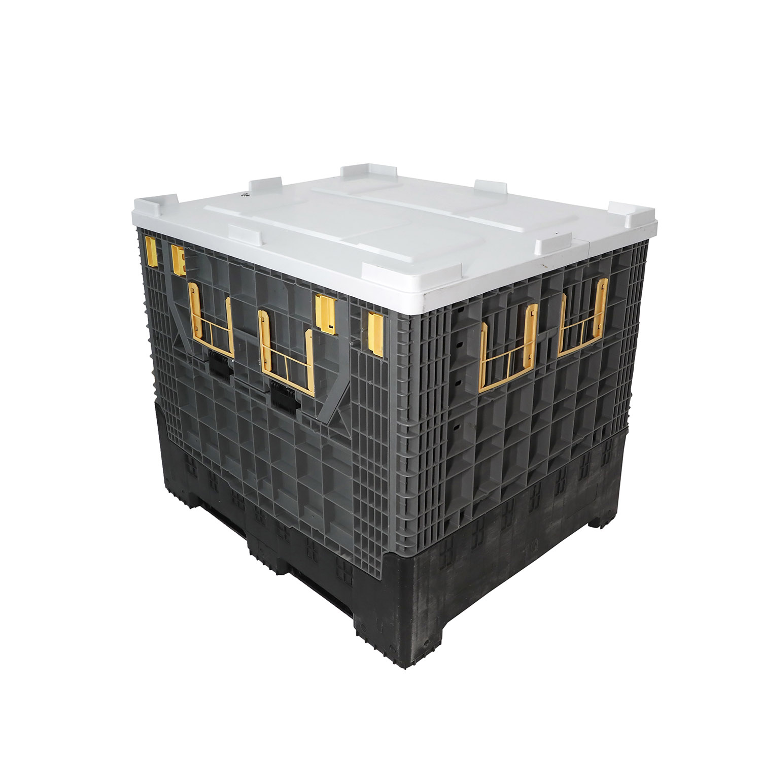 Verstärkter, solider, faltbarer Kunststoff-Palettenbehälter aus HDPE FLC