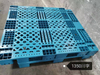 Robuste, schachtelbare Industrie-Kunststoffpaletten mit quadratischem Netz
