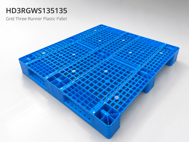 HD3RGWS135135 Offene Kunststoffpalette mit drei Kufen