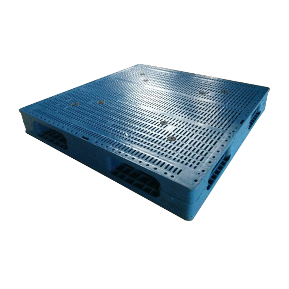 1100*1100 einseitige HDPE-Lagerkunststoffpaletten mit vollem Umfang