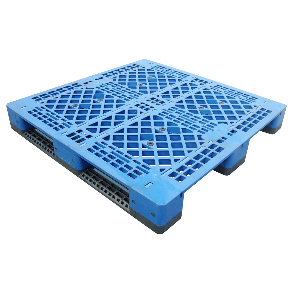 1200*1000 Industrie-Kunststoffpalette mit drei Läufern und offenem Deck