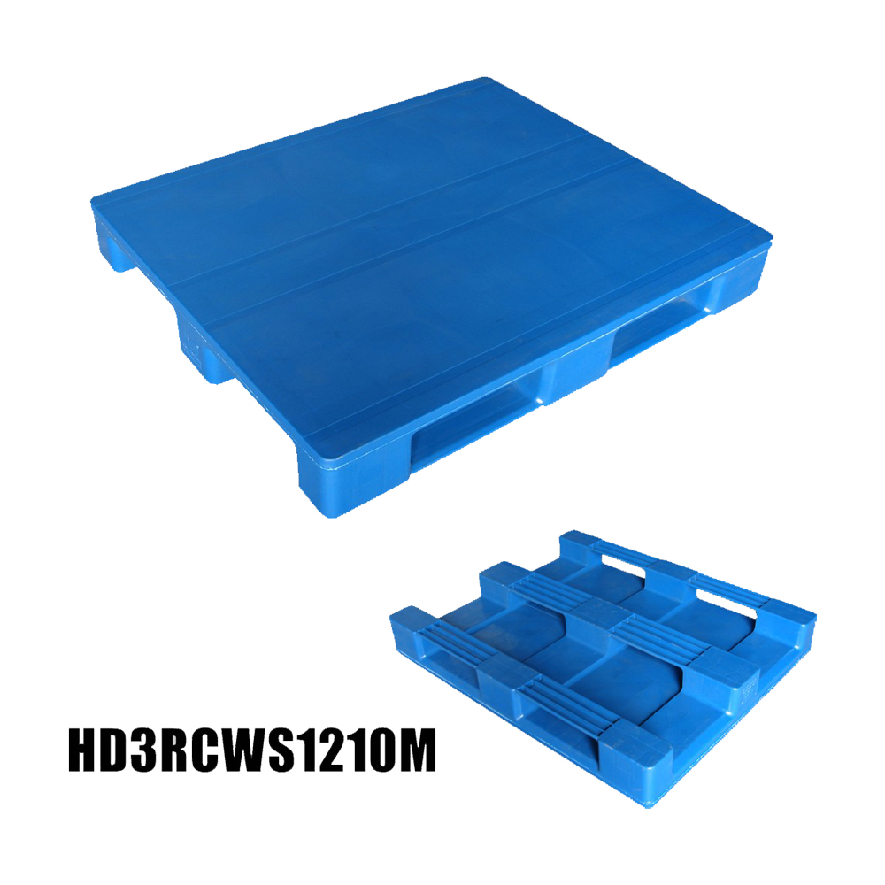 1200*1000 Kunststoffpalette mit drei Läufern für die Spritzgussindustrie