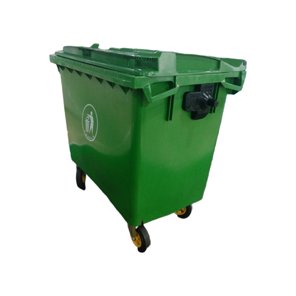 660L PE-Recycling-M&uuml;lleimer f&uuml;r den Au&szlig;enbereich