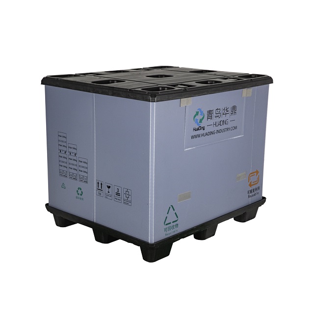 Zusammenklappbarer, starrer Kunststoffhüllen-Verpackungstransportbehälter