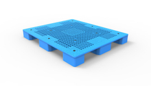 Große, blaue, robuste Transport-Bodenpaletten aus Kunststoff