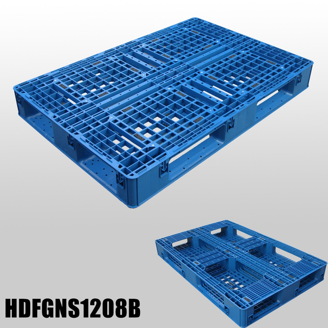 1200 x 800 Euro industrielle stapelbare Export-Bodenpaletten aus Kunststoff