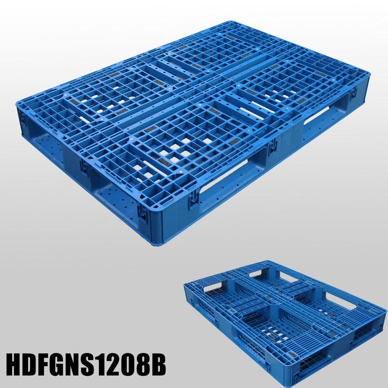 1200 x 800 Euro industrielle stapelbare Export-Bodenpaletten aus Kunststoff