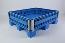 1200 x 1000 maßgeschneiderte, zusammenklappbare Kunststoff-Aufbewahrungsbox für Palettenaufsätze
