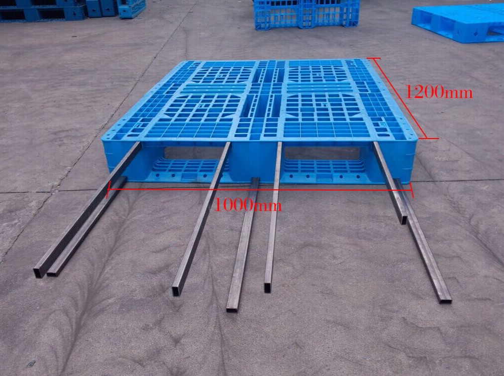 48 x 40 verstärkte stapelbare HDPE-Kunststoffpaletten für Lager