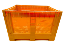 Faltbare, belüftete Obst- und Gemüse-Aufbewahrungsbehälter aus Kunststoffpaletten