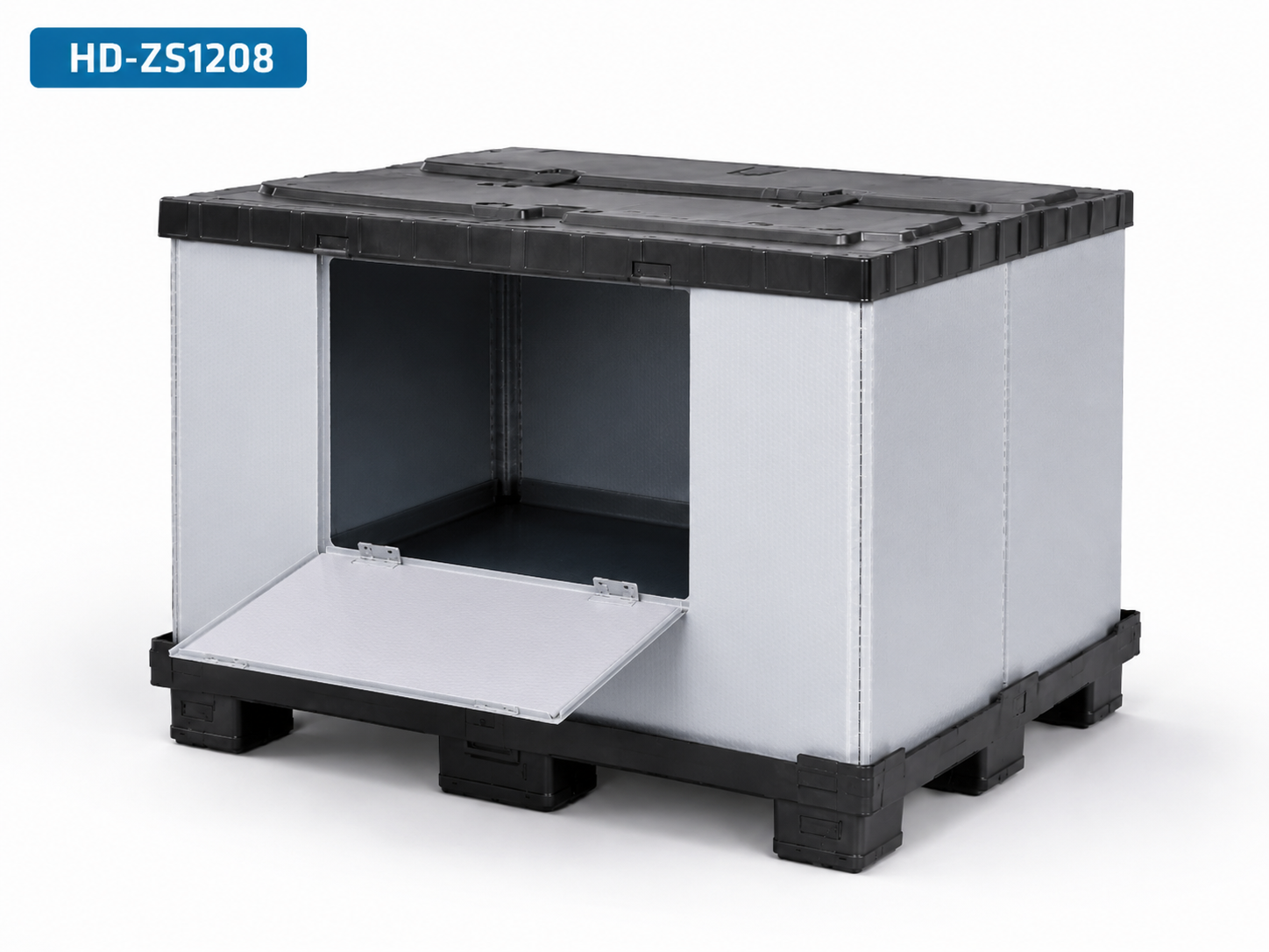 1200 x 800 spritzgegossener Sleeve-Packbeh&auml;lter mit 3 L&auml;ufern