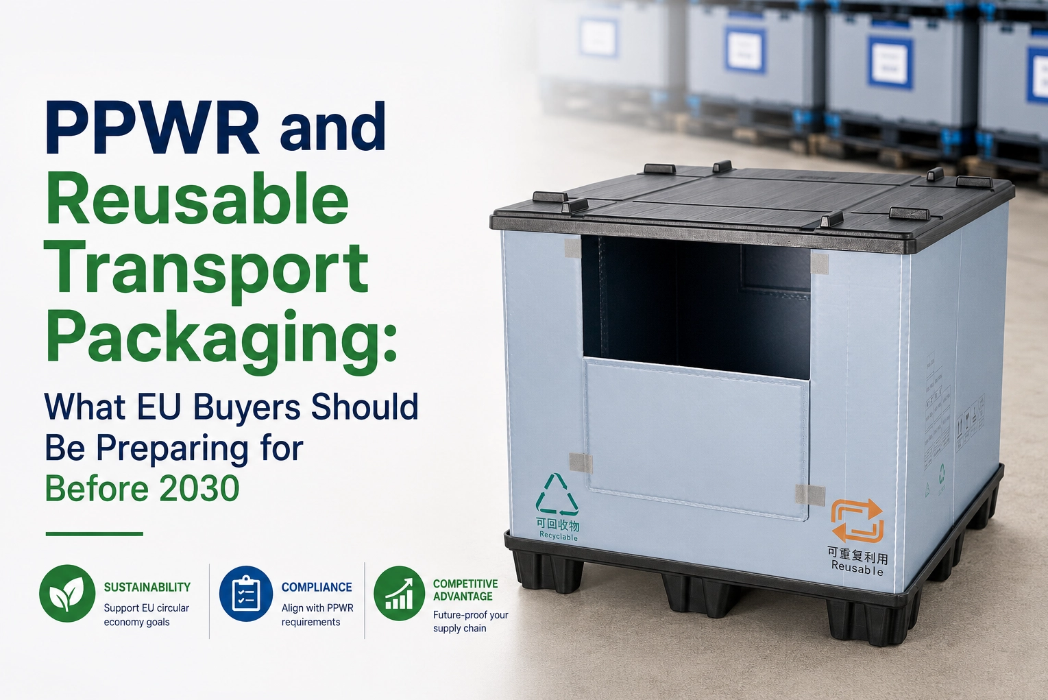 PPWR und wiederverwendbare Transportverpackungen: Worauf sich EU-K&auml;ufer vor 2030 vorbereiten sollten