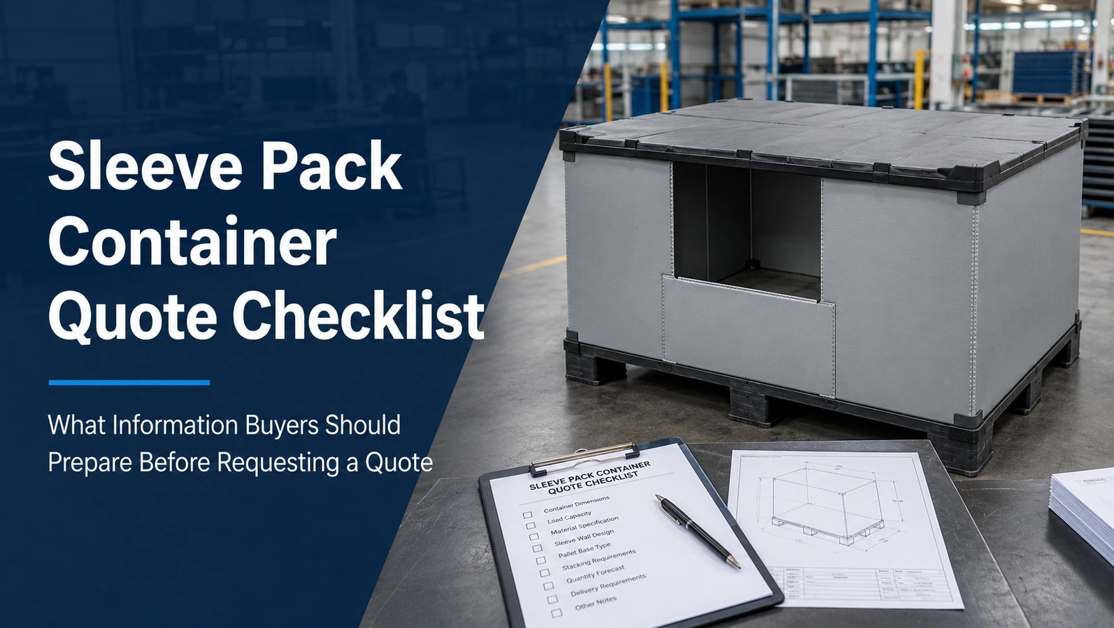 Checkliste f&uuml;r Angebote f&uuml;r Sleeve-Pack-Container