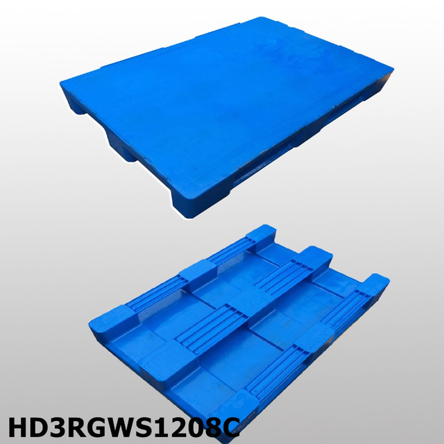 1200*800*150 mm Kunststoffpaletten mit 3 Kufen und glatter Oberfl&auml;che