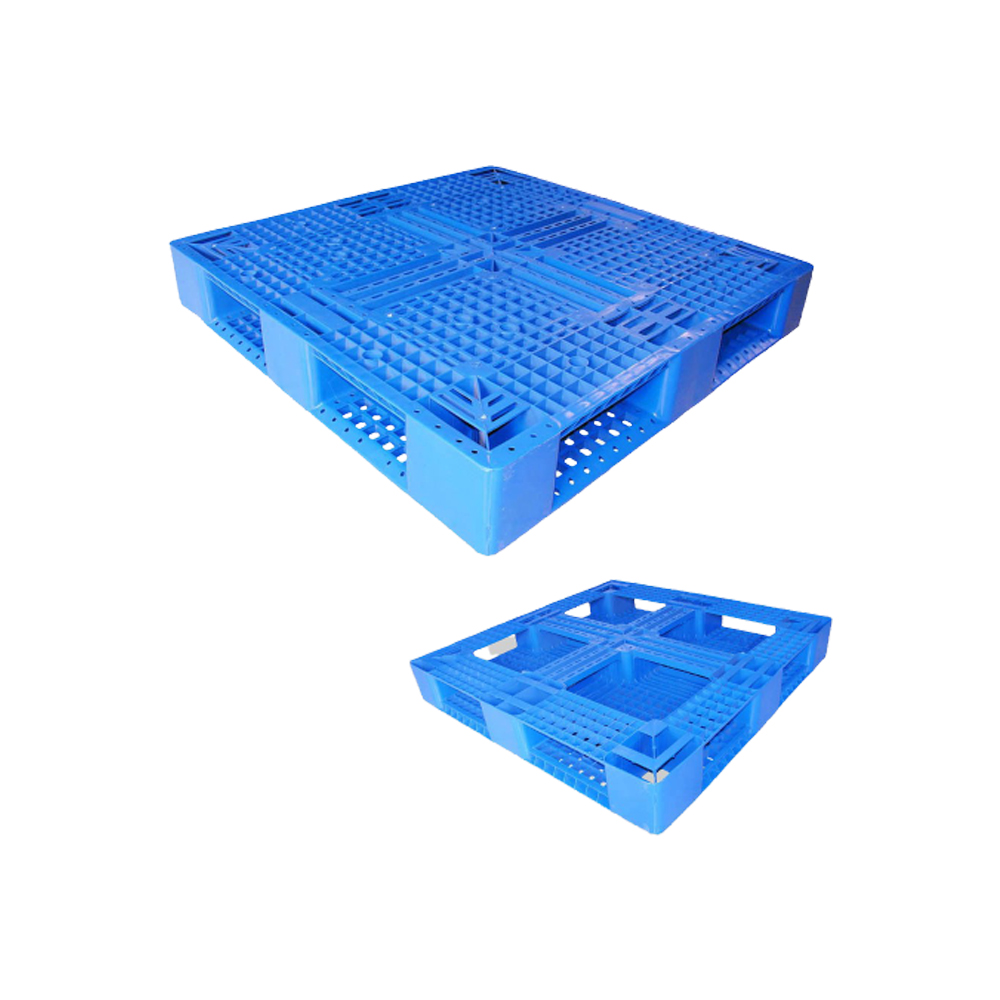 Kunststoffpalette mit offenen Decks über den gesamten Umfang. Hochleistungs-Kunststoffpalette