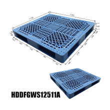 Rechteckige Kunststoffpalette aus Hartplastik 