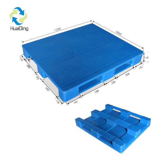 1200*1000 drei Läufer schließen Deck China Großhandel Kunststoffpalette