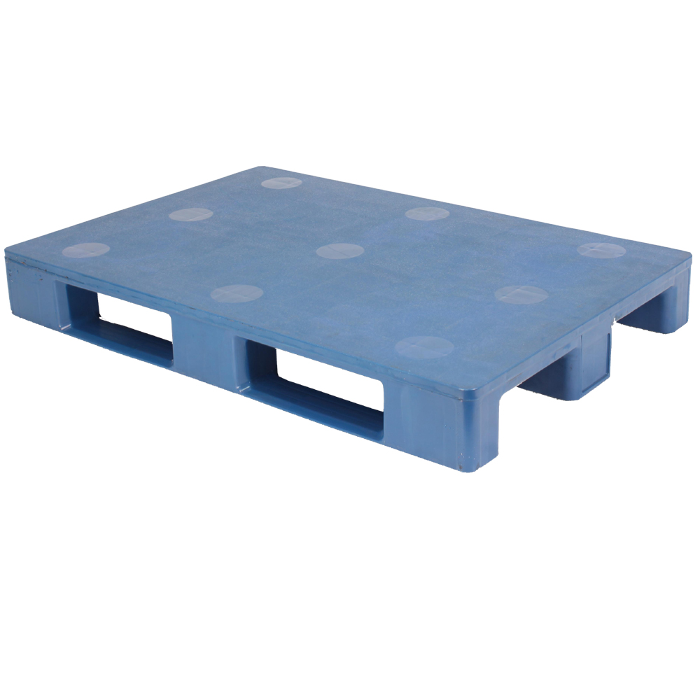 blaue Kunststoffpalette