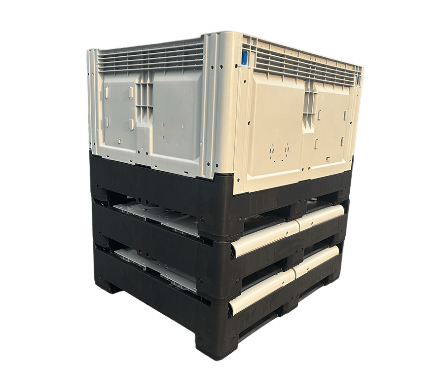 1200 x 1000 x 760 PP, faltbarer Kunststoff-Palettenbehälter für hygienische Lagerung