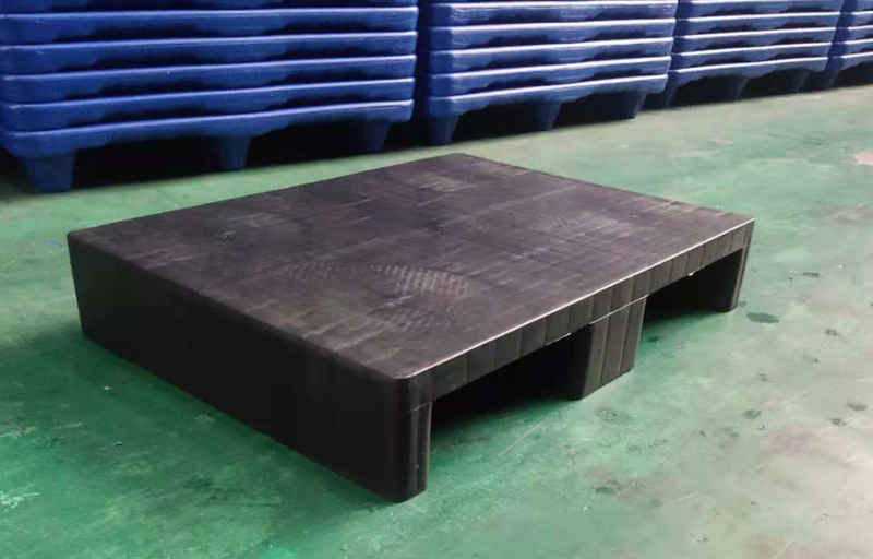 Industrielle schwarze kleine PP-Massiv-ESD-Kunststoffpaletten