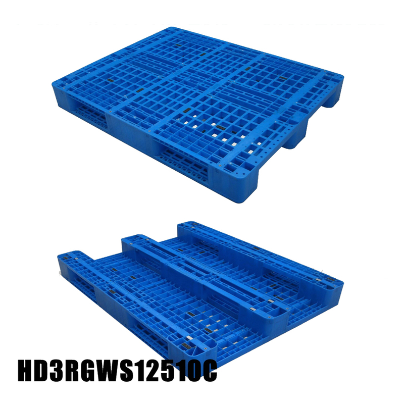 Stahlverstärkte, regalfähige Paletten aus recyceltem Polypropylen-Kunststoff