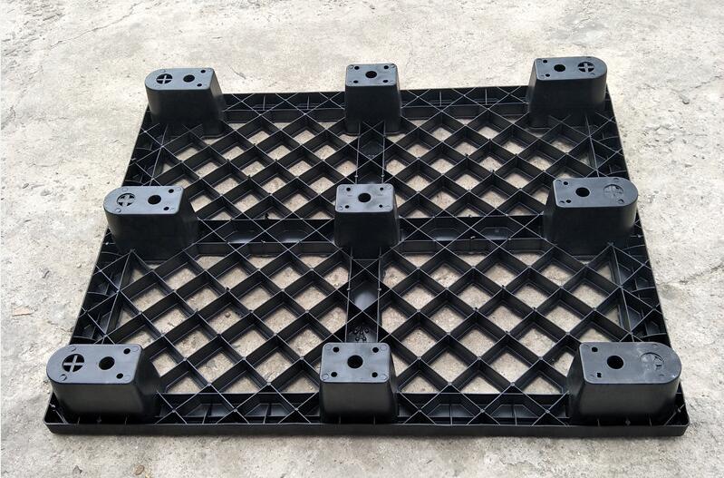 1200 x 1000 schwarze leichte Kunststoffpaletten für den internationalen Versand