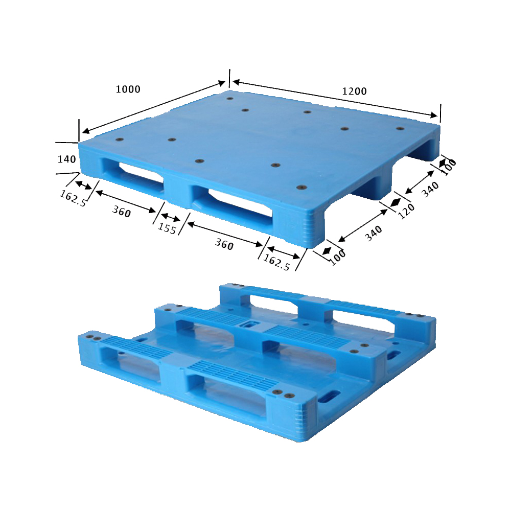 Stahlverstärkte industrielle Kunststoffpaletten 